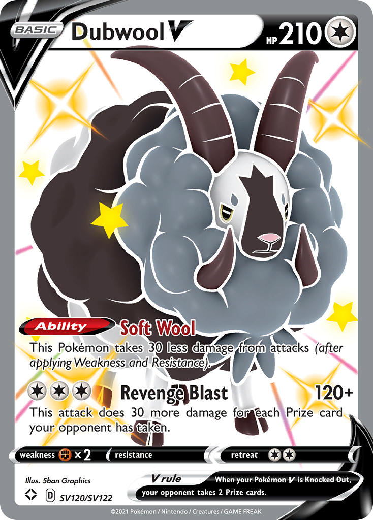 Pokemon TCG Dubwool V SV120/SV122 - Shining Fates