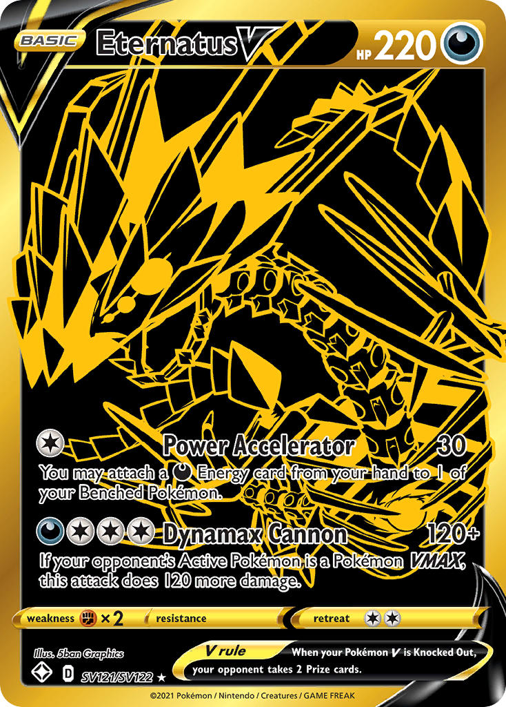 Pokemon TCG Eternatus V SV121/SV122 - Shining Fates