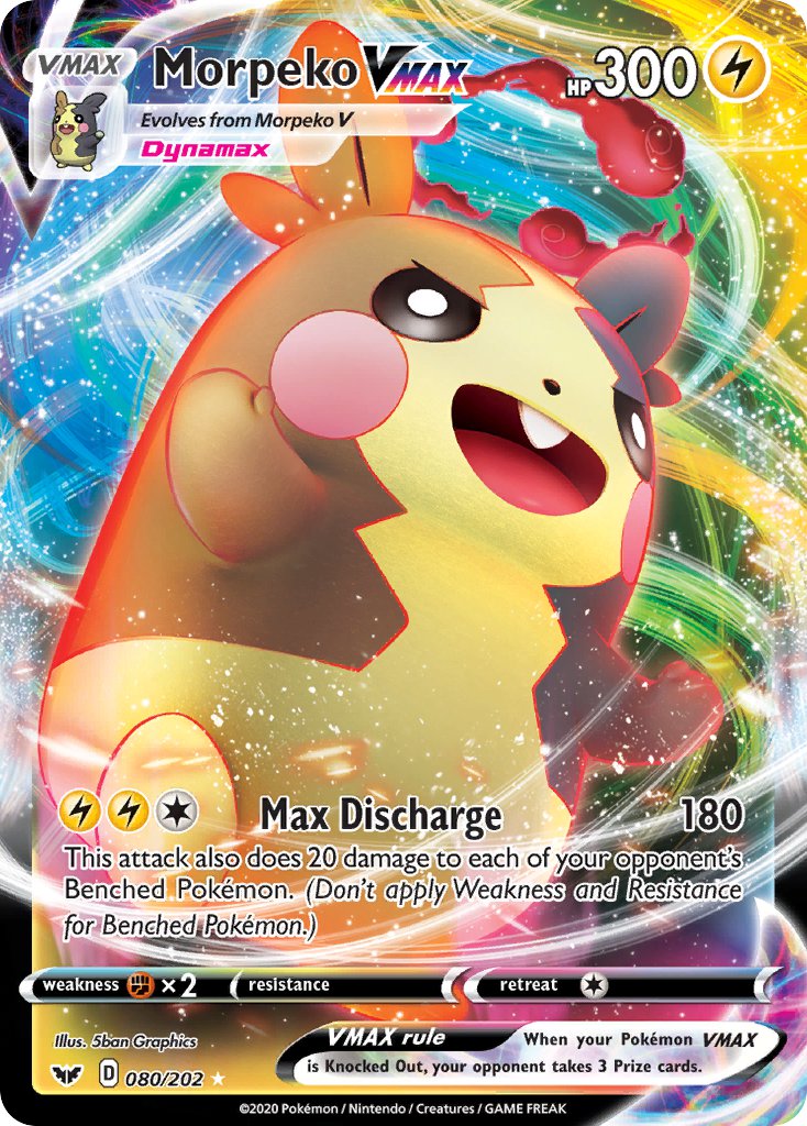 Pokemon TCG Morpeko VMAX 080/202 - Sword & Shield