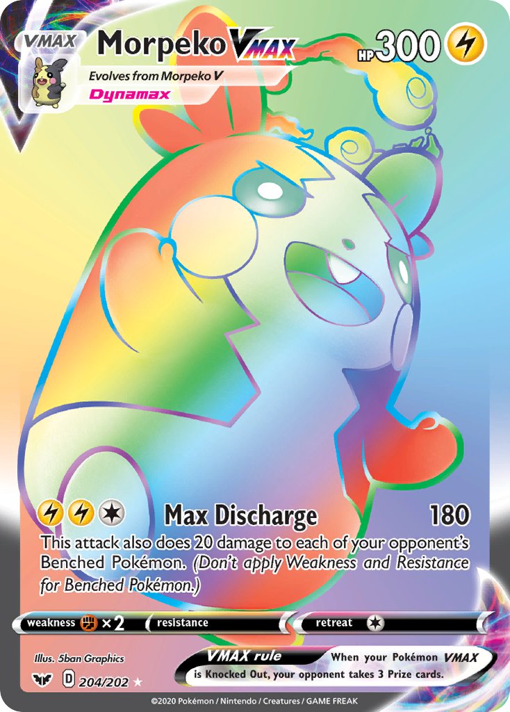 Pokemon TCG Morpeko VMAX 204/202 - Sword & Shield
