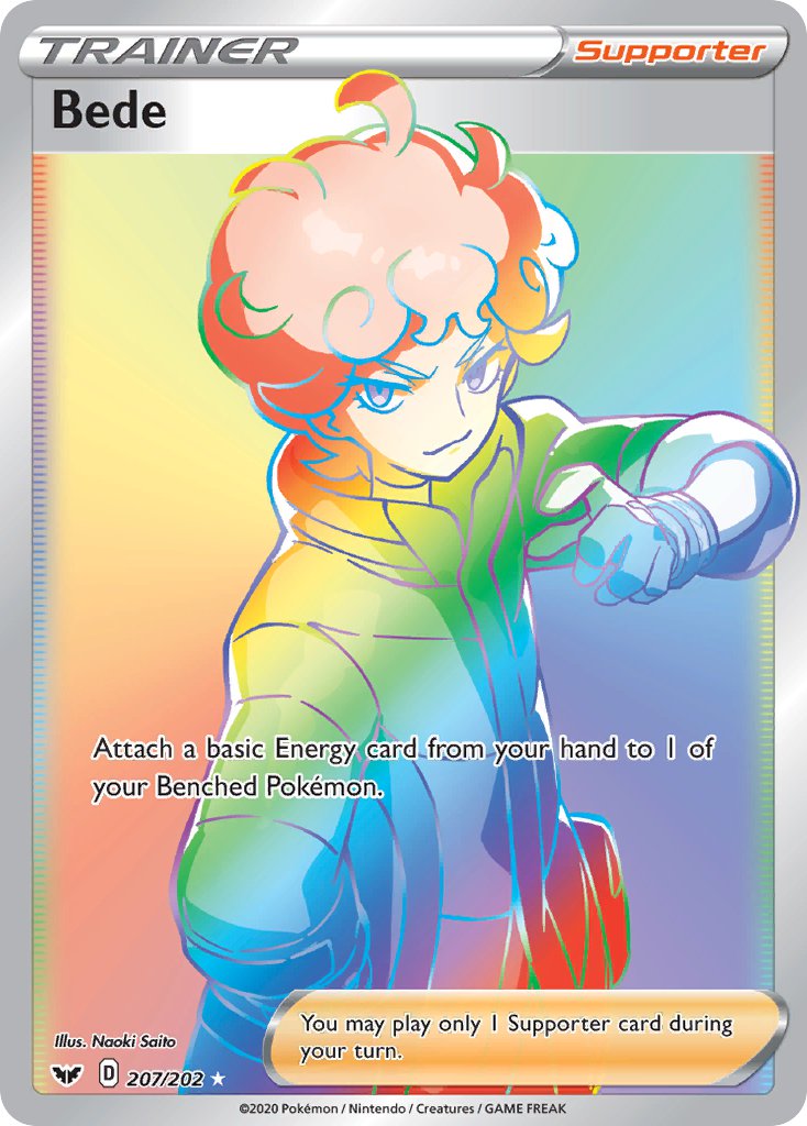 Pokemon TCG Bede 207/202 - Sword & Shield