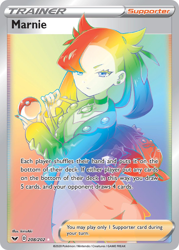 Pokemon TCG Marnie 208/202 - Sword & Shield