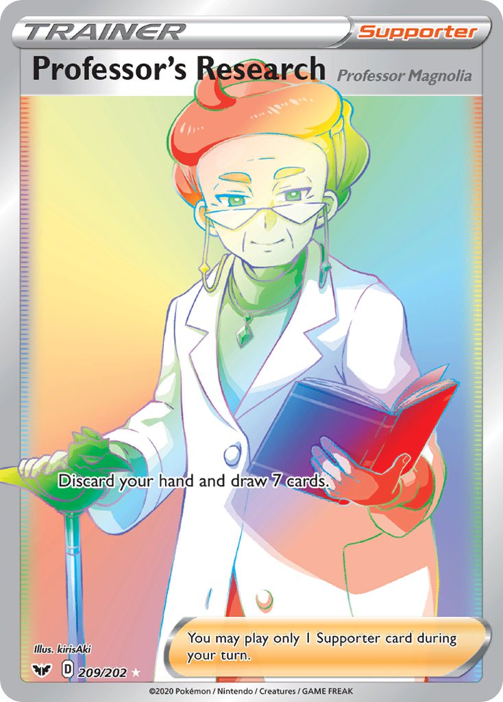Pokemon TCG Professor’s Research 209/202 - Sword & Shield