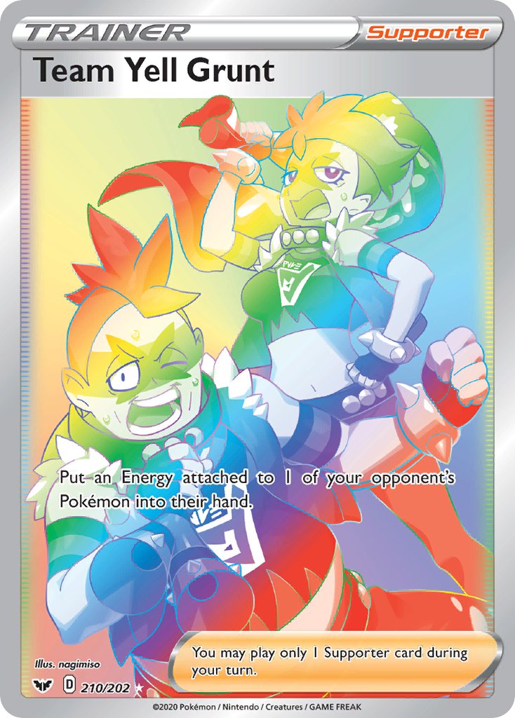 Pokemon TCG Team Yell Grunt 210/202 - Sword & Shield