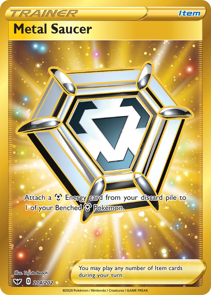 Pokemon TCG Metal Saucer 214/202 - Sword & Shield