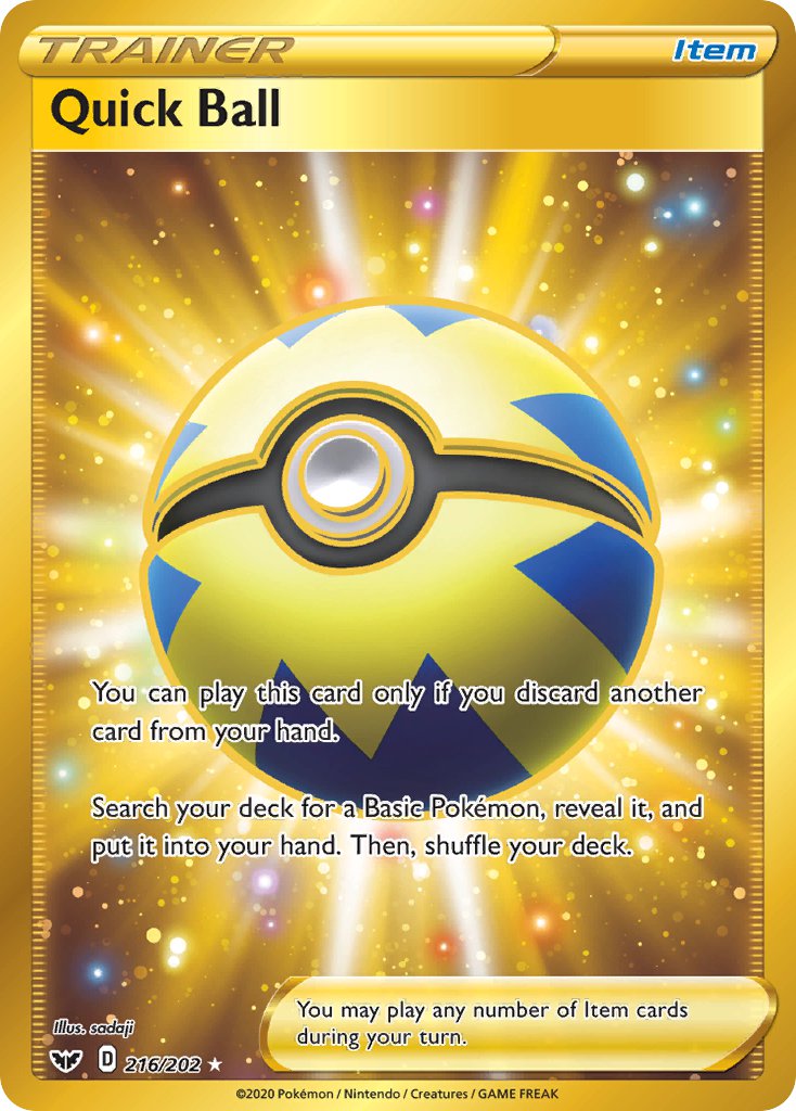 Pokemon TCG Quick Ball 216/202 - Sword & Shield