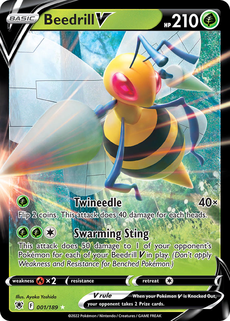Pokemon TCG Beedrill V 001/189 - Astral Radiance