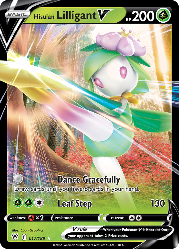 Pokemon TCG Hisuian Lilligant V 017/189 - Astral Radiance