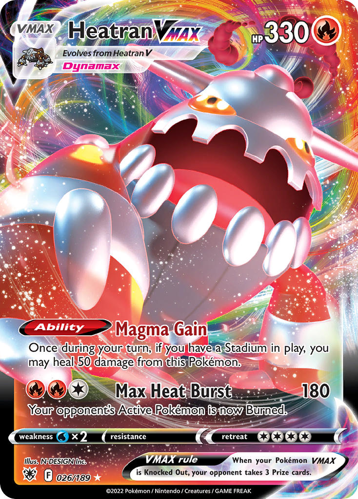Pokemon TCG Heatran VMAX 026/189 - Astral Radiance
