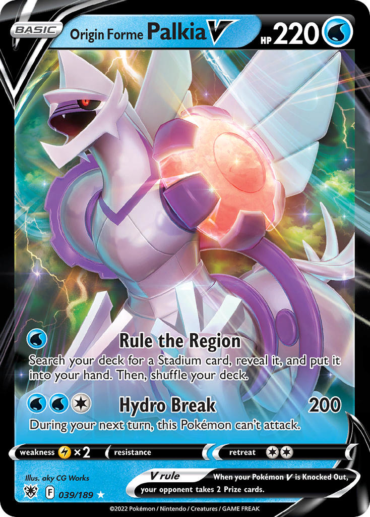 Pokemon TCG Origin Forme Palkia V 039/189 - Astral Radiance