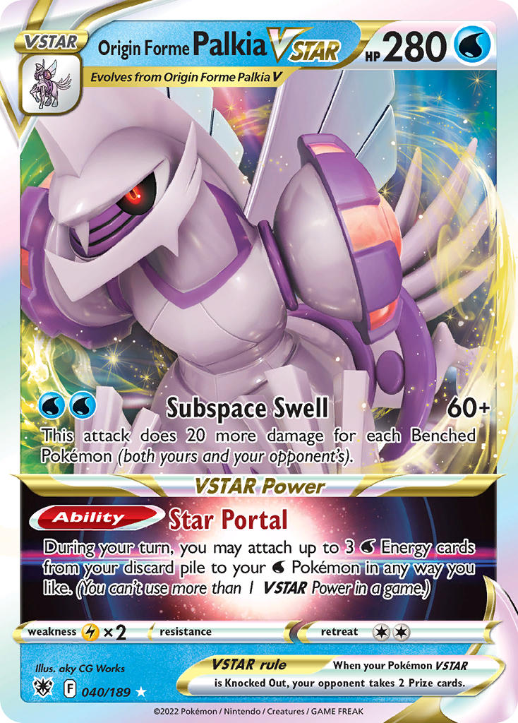 Pokemon TCG Origin Forme Palkia VSTAR 040/189 - Astral Radiance
