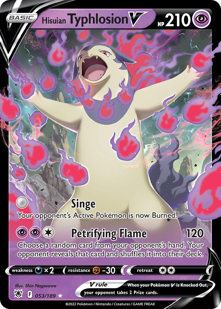 Pokemon TCG Hisuian Typhlosion V 053/189 - Astral Radiance