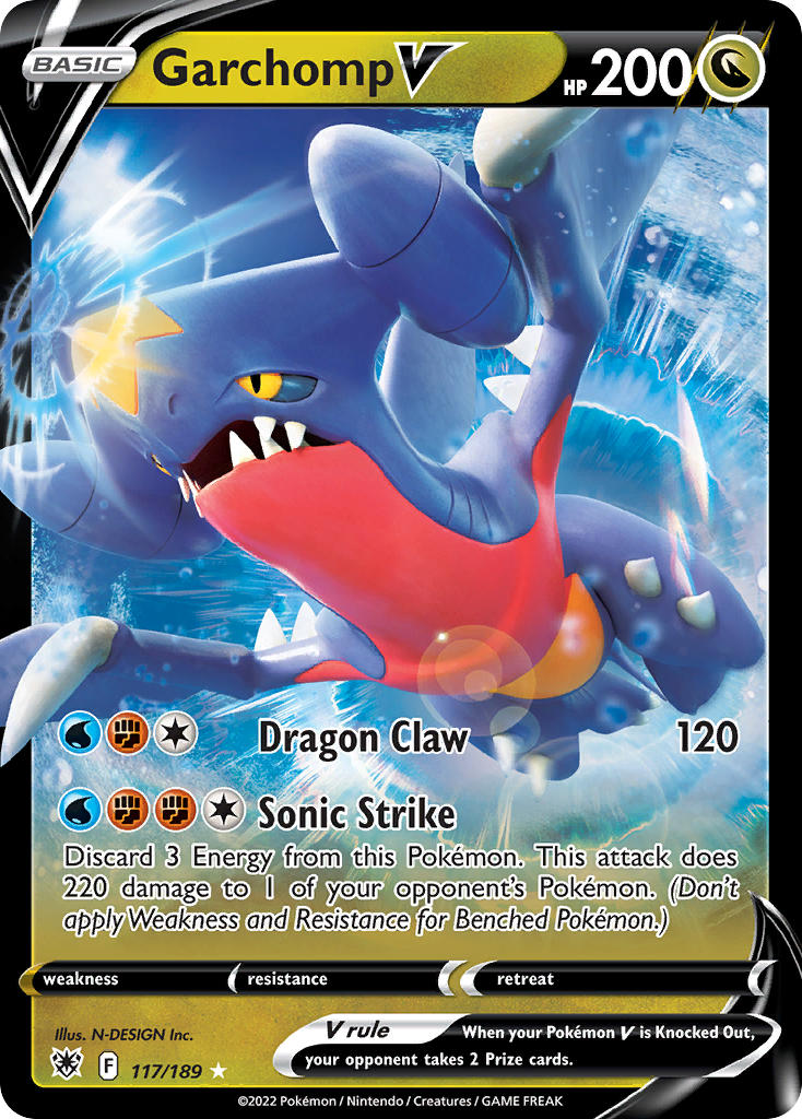 Pokemon TCG Garchomp V 117/189 - Astral Radiance