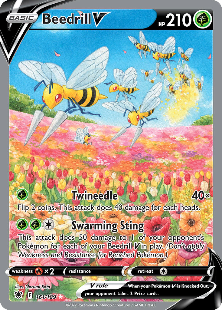 Pokemon TCG Beedrill V 161/189 - Astral Radiance
