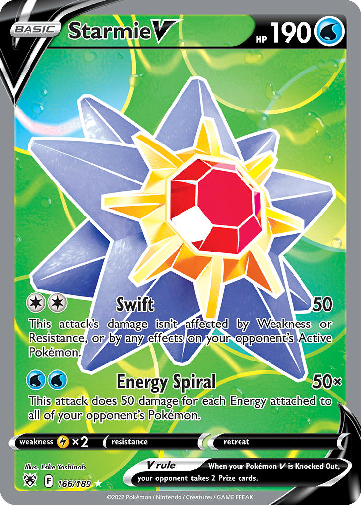 Pokemon TCG Starmie V 166/189 - Astral Radiance
