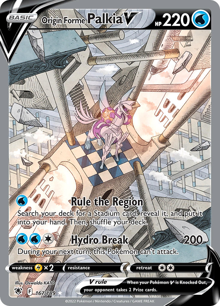 Pokemon TCG Origin Forme Palkia V 167/189 - Astral Radiance
