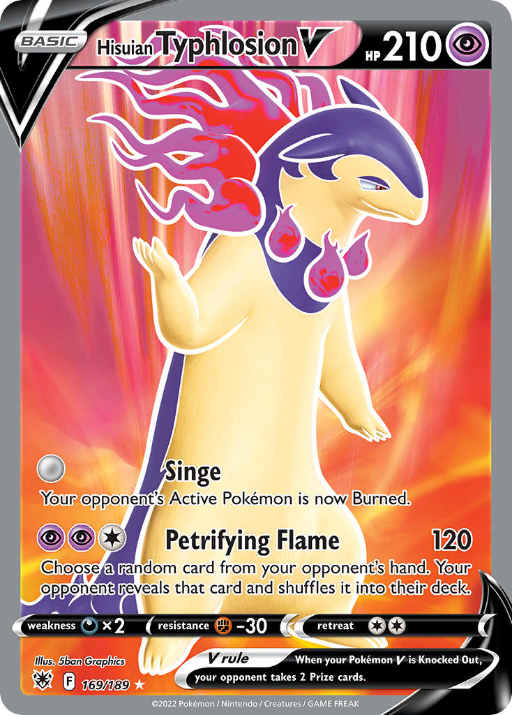 Pokemon TCG Hisuian Typhlosion V 169/189 - Astral Radiance