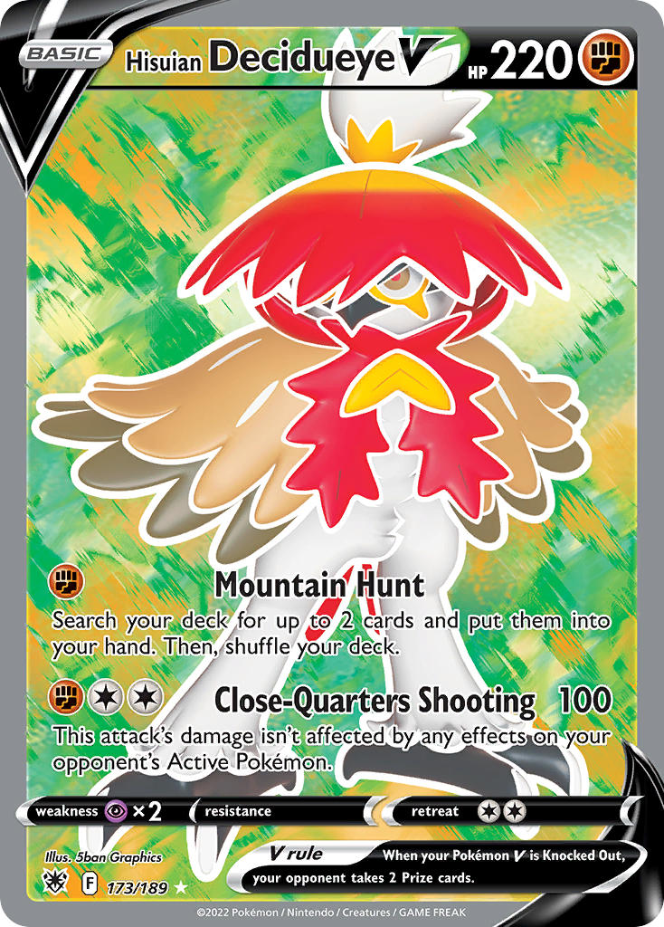 Pokemon TCG Hisuian Decidueye V 173/189 - Astral Radiance