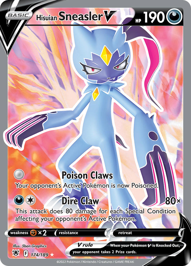 Pokemon TCG Hisuian Sneasler V 174/189 - Astral Radiance