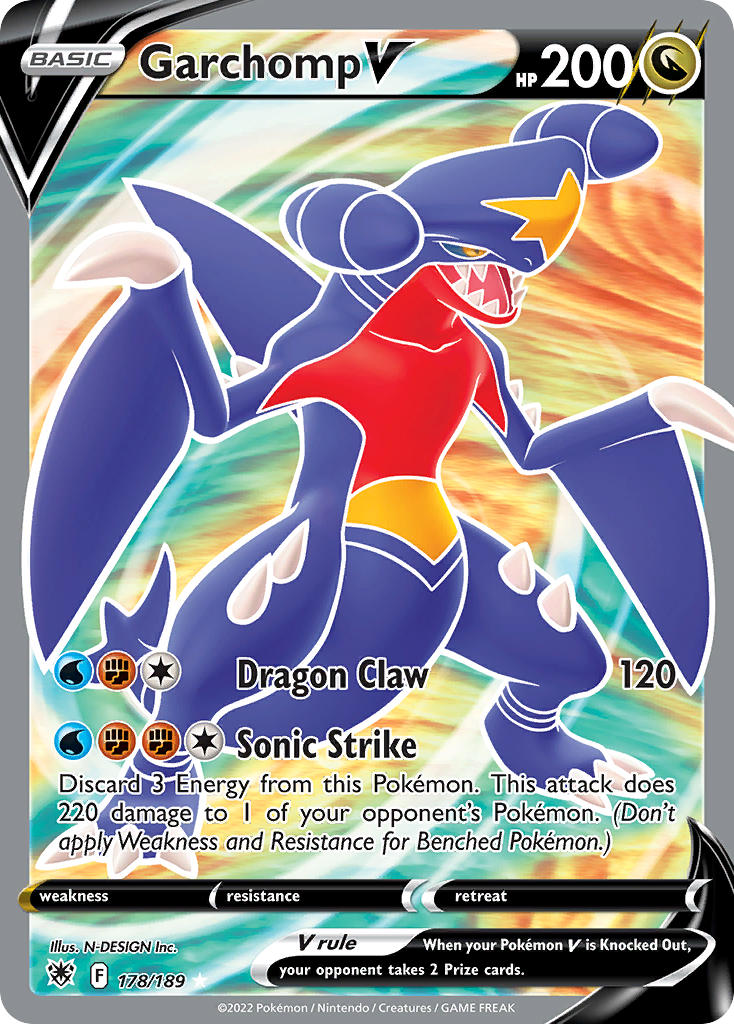 Pokemon TCG Garchomp V 178/189 - Astral Radiance