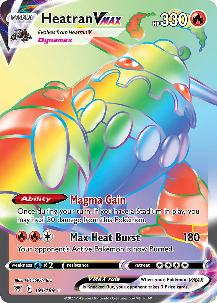 Pokemon TCG Heatran VMAX 191/189 - Astral Radiance