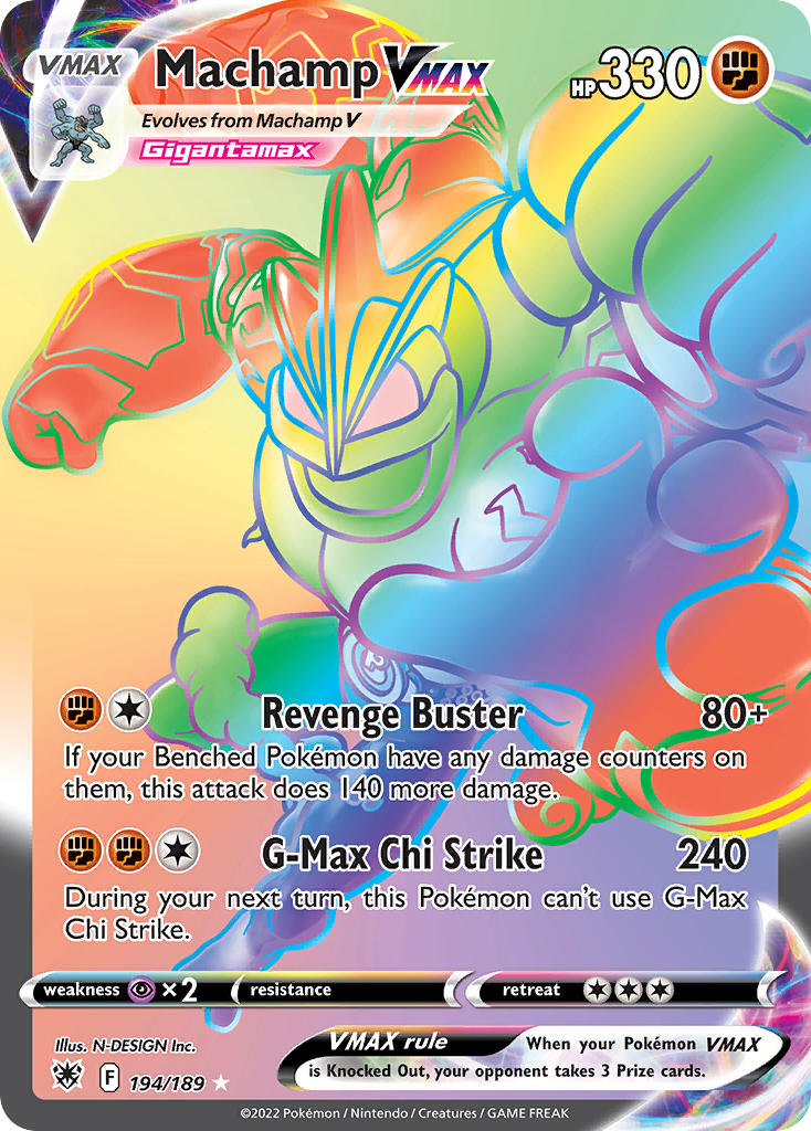 Pokemon TCG Machamp VMAX 194/189 - Astral Radiance
