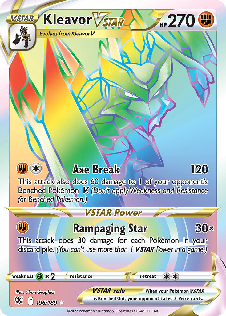 Pokemon TCG Kleavor VSTAR 196/189 - Astral Radiance