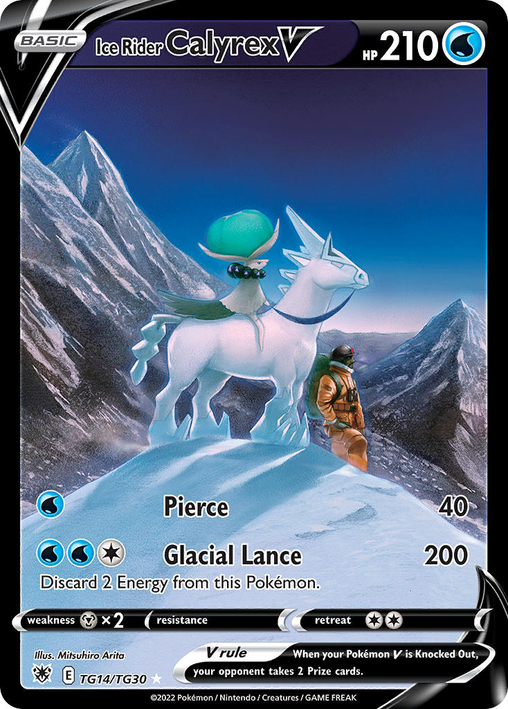 Pokemon TCG Ice Rider Calyrex V TG14/TG30 - Astral Radiance