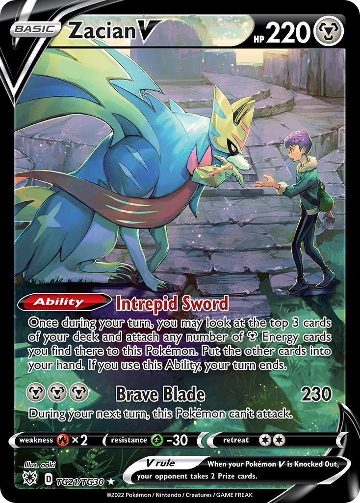 Pokemon TCG Zacian V TG21/TG30 - Astral Radiance