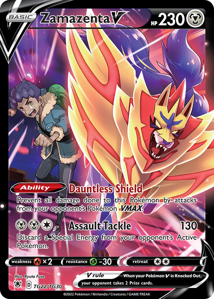 Pokemon TCG Zamazenta V TG22/TG30 - Astral Radiance