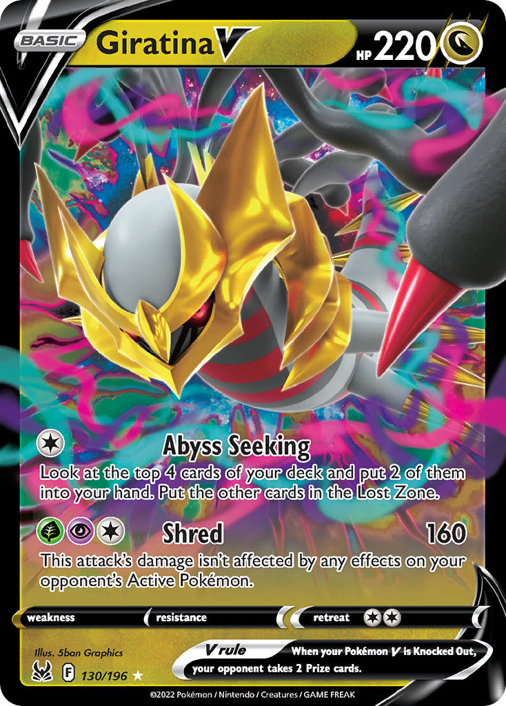 Pokemon TCG Giratina V 130/196 - Lost Origin