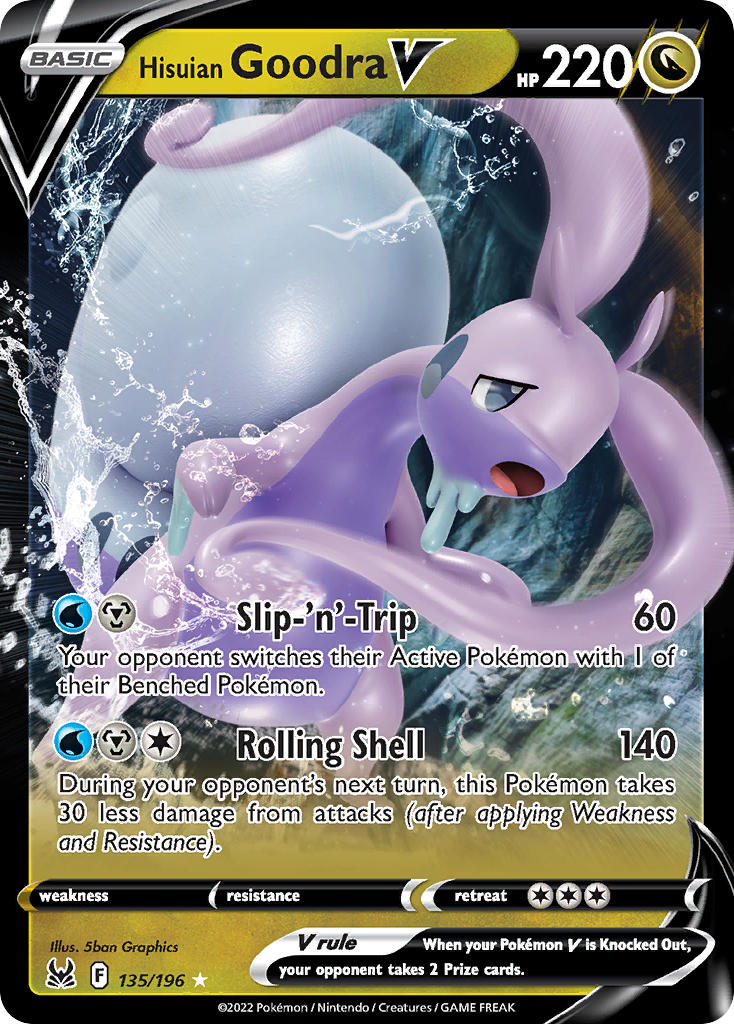 Pokemon TCG Hisuian Goodra V 135/196 - Lost Origin