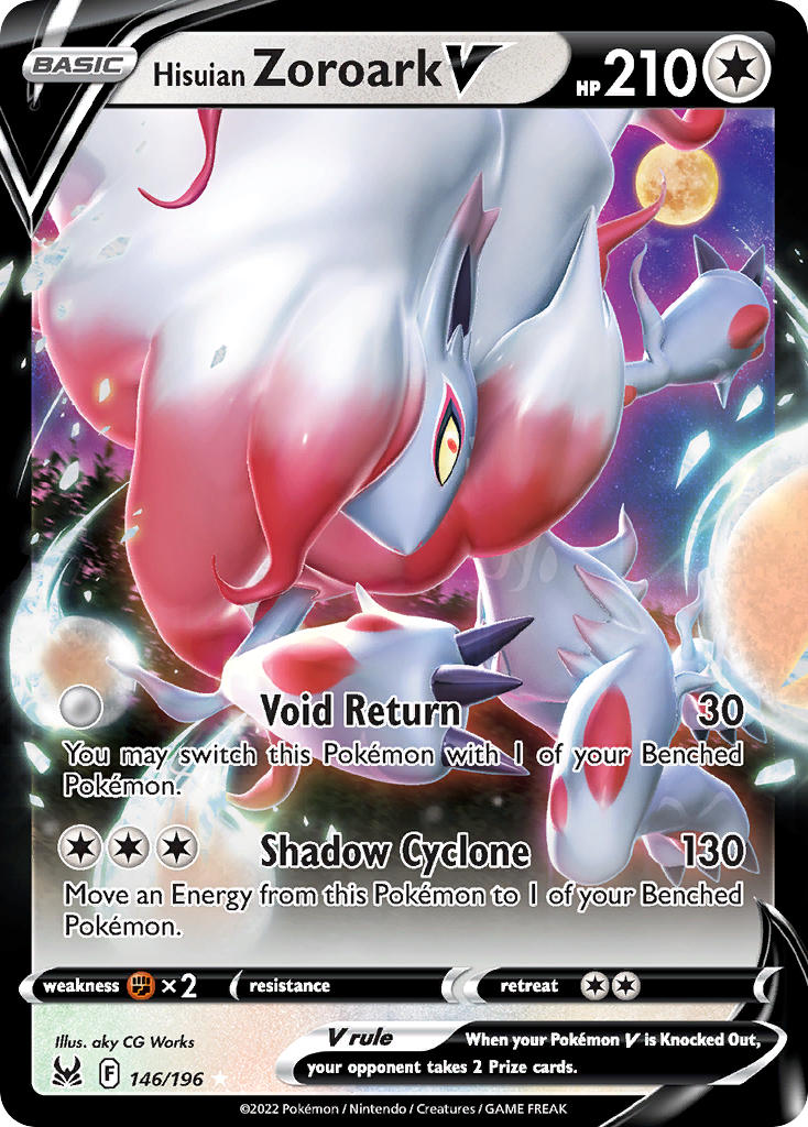 Pokemon TCG Hisuian Zoroark V 146/196 - Lost Origin