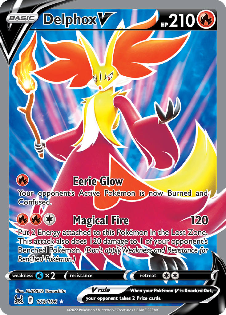 Pokemon TCG Delphox V 173/196 - Lost Origin