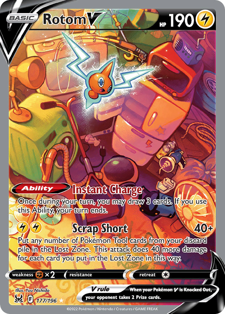 Pokemon TCG Rotom V 177/196 - Lost Origin
