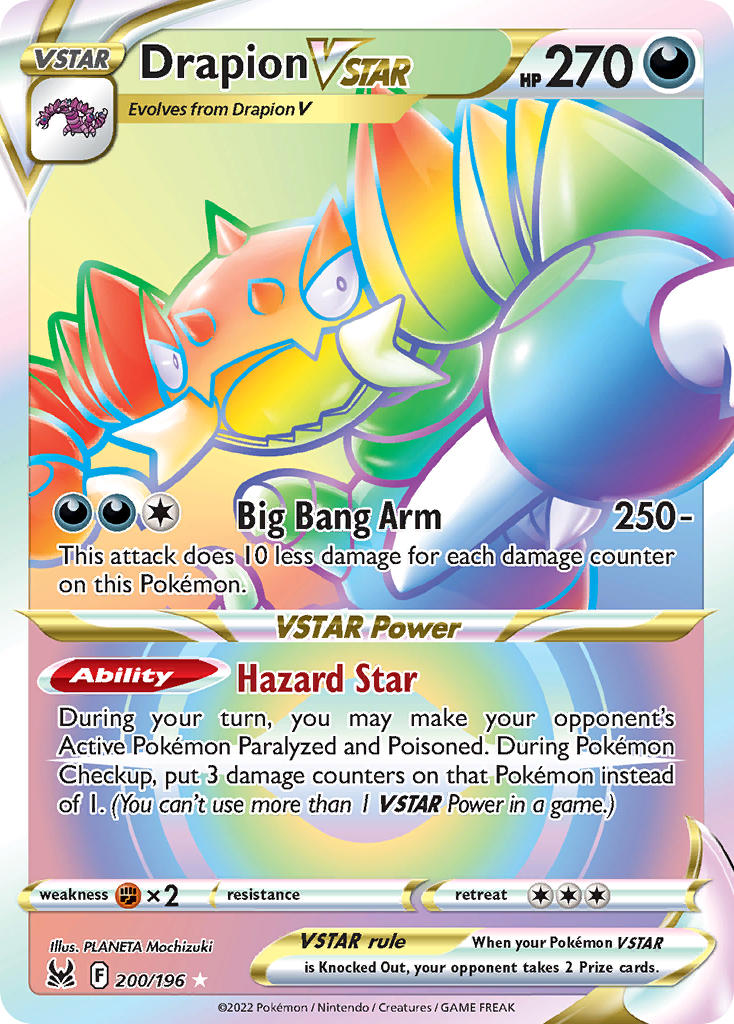 Pokemon TCG Drapion VSTAR 200/196 - Lost Origin