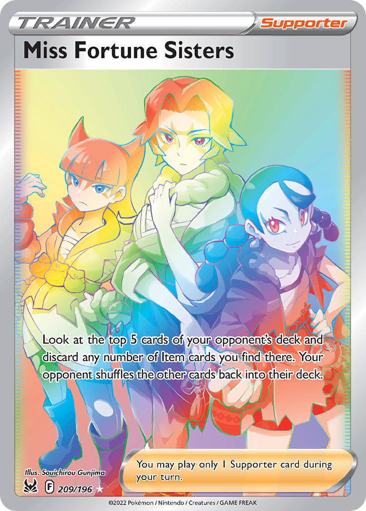 Pokemon TCG Miss Fortune Sisters 209/196 - Lost Origin