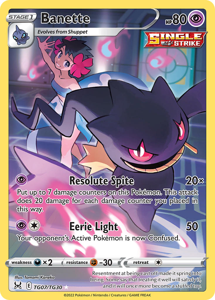 Pokemon TCG Banette TG07/TG30 - Lost Origin