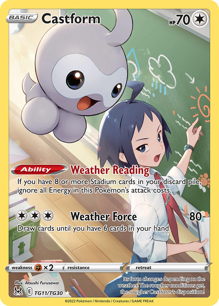 Pokemon TCG Castform TG11/TG30 - Lost Origin