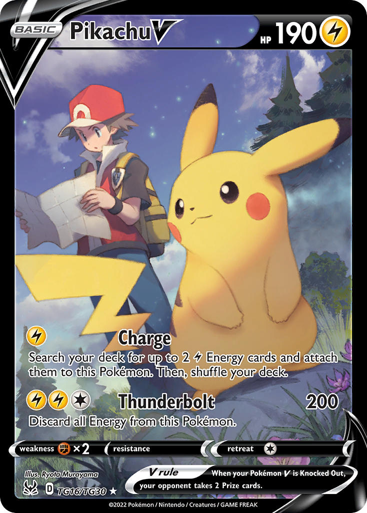 Pokemon TCG Pikachu V TG16/TG30 - Lost Origin