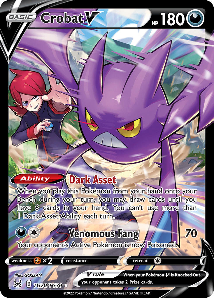 Pokemon TCG Crobat V TG20/TG30 - Lost Origin