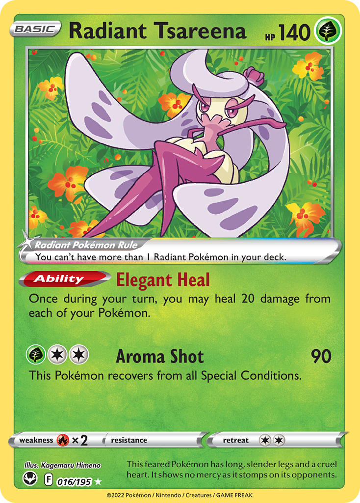 Pokemon TCG Radiant Tsareena 016/195 - Silver Tempest