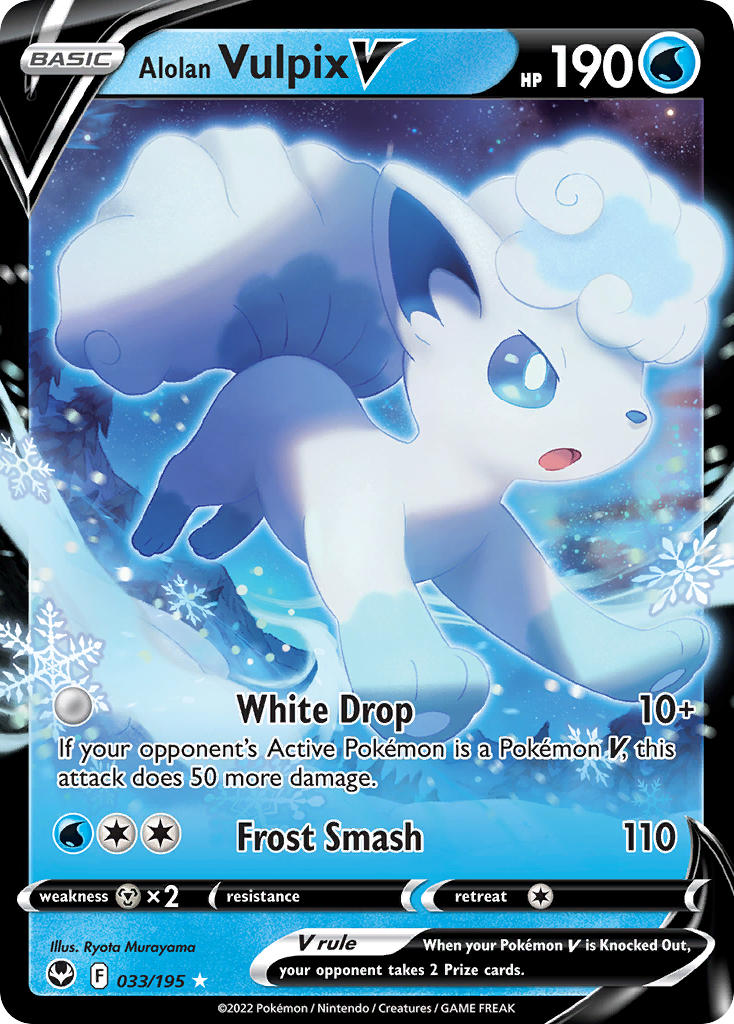 Pokemon TCG Alolan Vulpix V 033/195 - Silver Tempest