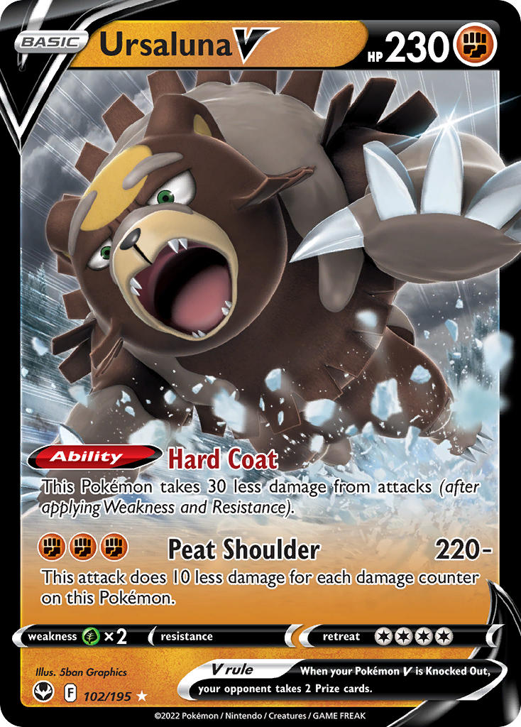 Pokemon TCG Ursaluna V 102/195 - Silver Tempest