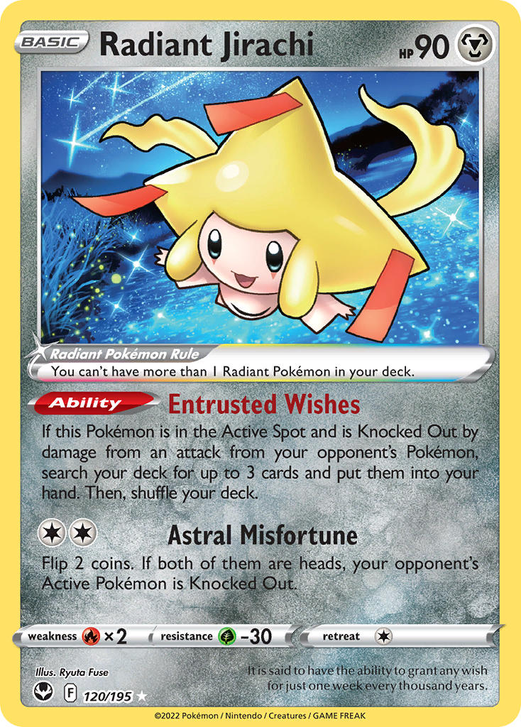 Pokemon TCG Radiant Jirachi 120/195 - Silver Tempest