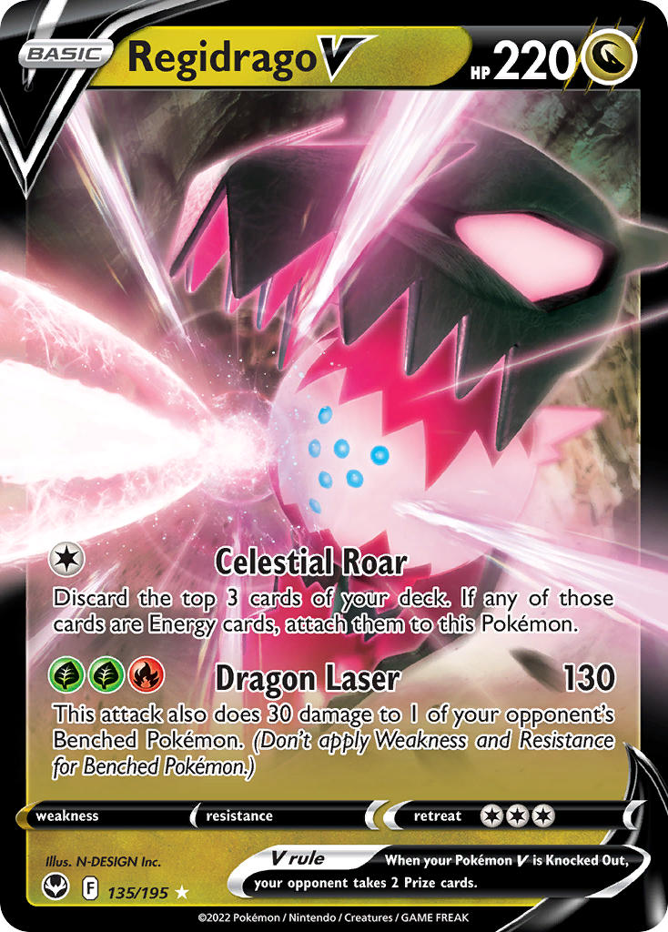 Pokemon TCG Regidrago V 135/195 - Silver Tempest
