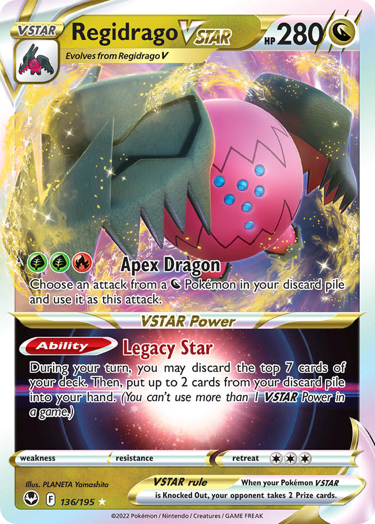 Pokemon TCG Regidrago VSTAR 136/195 - Silver Tempest