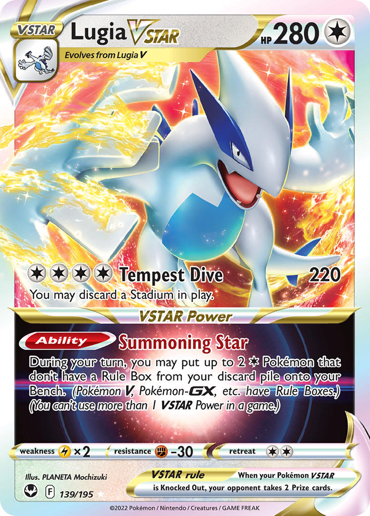 Pokemon TCG Lugia VSTAR 139/195 - Silver Tempest