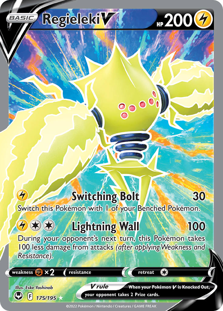 Pokemon TCG Regieleki V 175/195 - Silver Tempest