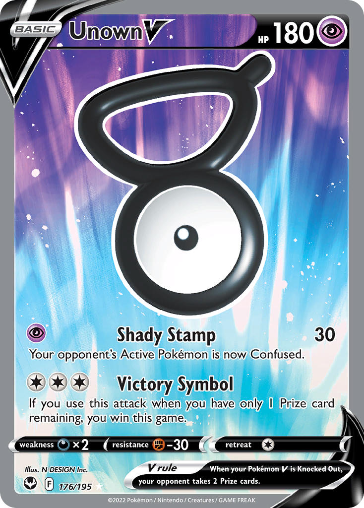 Pokemon TCG Unown V 176/195 - Silver Tempest